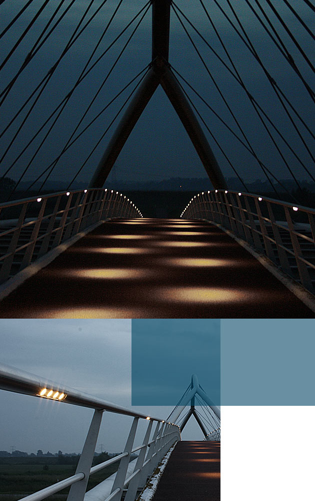 Vandaalbestendige verlichting en armaturen van RXLight lichten de Hoogtijbrug in Zaandam uit.