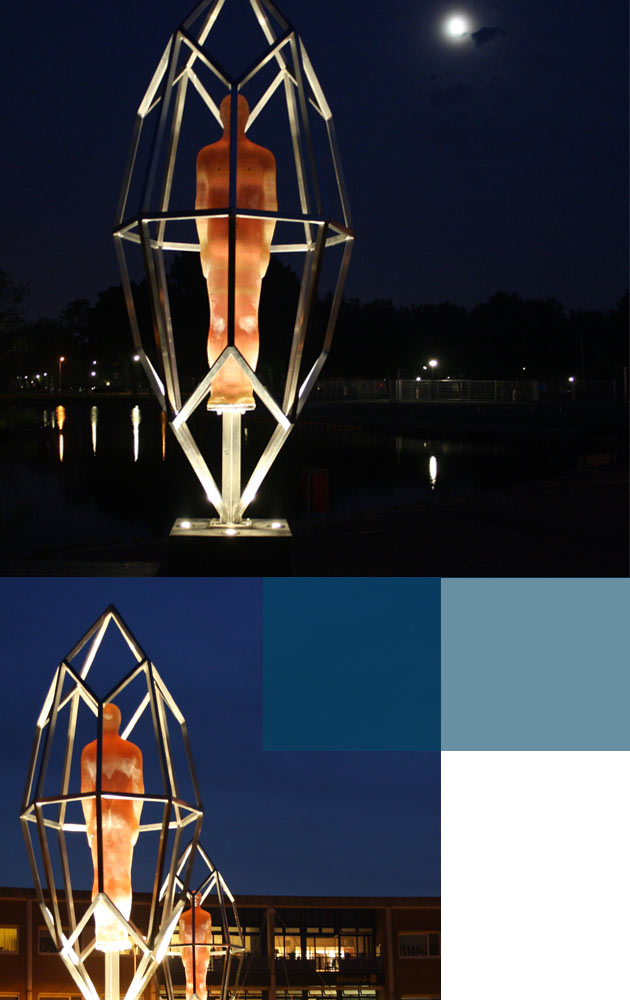 Vandaalbestendige verlichting en armaturen van RXLight lichten kunstwerken uit in Zaanstad. Vandaalbestendige verlichting en armaturen van RXLight lichten kunstwerken uit in Zaanstad.