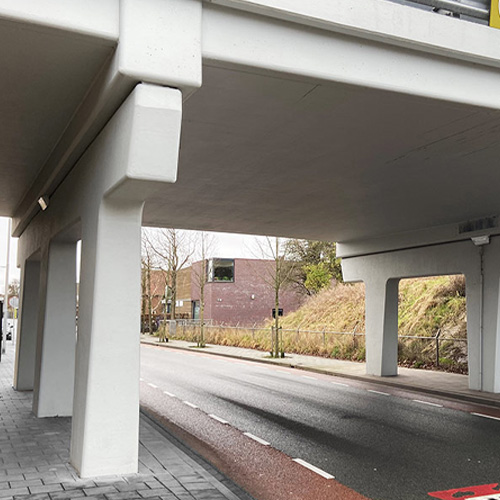 Vandaalbestendige verlichting van RXLight bij viaduct in Noordwijkerhout Vandaalbestendige verlichting van RXLight bij viaduct in Noordwijkerhout